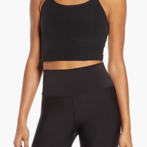 Beyond Yoga Black Cropped Top with built in bra